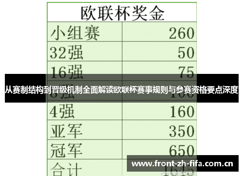 从赛制结构到晋级机制全面解读欧联杯赛事规则与参赛资格要点深度